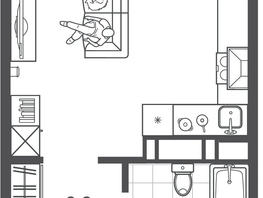Продается Студия ЖК Все Свои ВИП, литера 3, 26.15  м&sup2;, 7505050 рублей