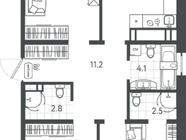 Продается 3-комнатная квартира ЖК Все Свои ВИП, литер 4, 89.15  м&sup2;, 19078100 рублей