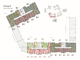 Продается 1-комнатная квартира ЖК Теплые края, литер 3, 38.04  м&sup2;, 4755000 рублей