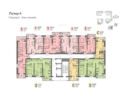 Продается 1-комнатная квартира ЖК Теплые края, литер 4, 36.9  м&sup2;, 4538700 рублей