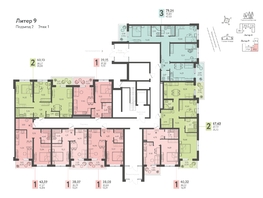 Продается 2-комнатная квартира ЖК Теплые края, литер 9, 67.63  м&sup2;, 8453750 рублей