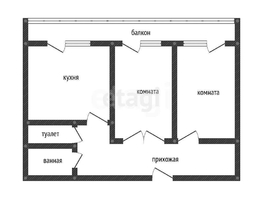 Продается 2-комнатная квартира Гидростроителей ул, 64.3  м&sup2;, 5900000 рублей