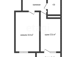 Продается 1-комнатная квартира Александра Покрышкина ул, 44.1  м&sup2;, 5000000 рублей