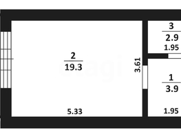 Продается Студия Клюева С.П. ул, 27.2  м&sup2;, 2200000 рублей