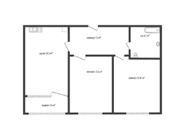 Продается 2-комнатная квартира Западный Обход ул, 52.2  м&sup2;, 5970000 рублей