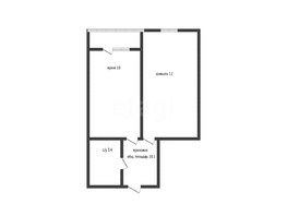 Продается 1-комнатная квартира Античная ул, 28.1  м&sup2;, 3700000 рублей