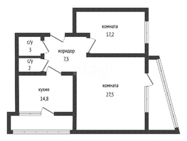 Продается 2-комнатная квартира Уральская ул, 71.9  м&sup2;, 8200000 рублей