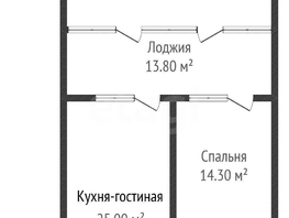 Продается 1-комнатная квартира ЖК Самолет, литера 29, 50.1  м&sup2;, 12900000 рублей