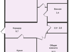 Продается 2-комнатная квартира ЖК Кислород, 1 очередь, 76.7 м², 7900100 рублей