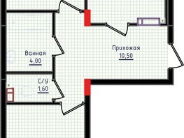 Продается 2-комнатная квартира ЖК Суворов, дом 6, 62.1  м², 6893100 рублей