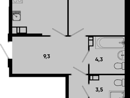 Продается 2-комнатная квартира ЖК Моя Легенда, кор 1.6, 71.6  м&sup2;, 15014520 рублей