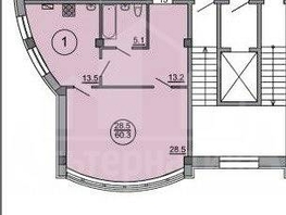 Продается 2-комнатная квартира Декабристов ул, 60  м&sup2;, 14000000 рублей