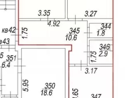 Продается 2-комнатная квартира Октябрьская ул, 61.8  м&sup2;, 7107000 рублей