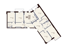 Продается 5-комнатная квартира ЖК ACADEMIA (Академия), 1 этап, 139.7  м&sup2;, 20535900 рублей