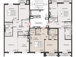 Продается 2-комнатная квартира ЖК Дом-резиденция Собрание, 83.81  м&sup2;, 46095500 рублей