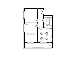 Продается 2-комнатная квартира ЖК ПРИТЯЖЕНИЕ, литер 3, 54.8  м&sup2;, 6630800 рублей