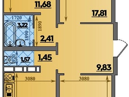 Продается 3-комнатная квартира ЖК Суворовский, литера 2, 83.04  м&sup2;, 8910000 рублей