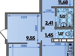 Продается 2-комнатная квартира ЖК Суворовский, литера 2, 64.95  м&sup2;, 7340000 рублей