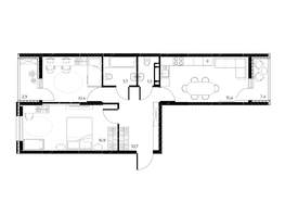 Продается 3-комнатная квартира ЖК Панорама на Театральном, литера 1, 61.7  м&sup2;, 11784700 рублей