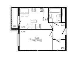 Продается 3-комнатная квартира ЖК ПРИТЯЖЕНИЕ, литер 3, 79.95  м&sup2;, 9664200 рублей