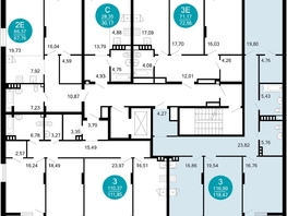 Продается 3-комнатная квартира ЖК 1799, литера 2.3, 118.47  м², 19902960 рублей