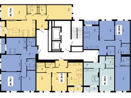 Продается 2-комнатная квартира ЖК НОРД, корпус 17, 71.6  м², 8448800 рублей