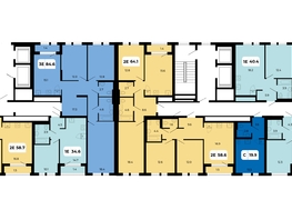 Продается 2-комнатная квартира ЖК НОРД, корпус 18, 64.1  м², 7435600 рублей