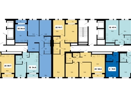 Продается 2-комнатная квартира ЖК Норд-Премьер, корпус 18, 64.1  м², 8204800 рублей