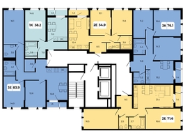 Продается 3-комнатная квартира ЖК Норд-Премьер, корпус 17, 83.9  м², 9816300 рублей