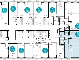 Продается 3-комнатная квартира ЖК 1799, литера 2.1, 79.21  м², 13798382 рублей