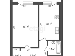 Продается 1-комнатная квартира Орбитальная ул, 56.1  м², 6600000 рублей