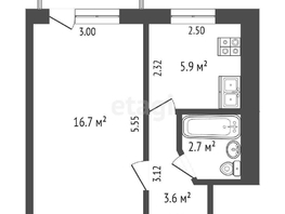 Продается 1-комнатная квартира Кременчугская ул, 35  м², 3300000 рублей