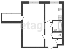 Продается 1-комнатная квартира Нансена ул, 32.6  м², 4100000 рублей