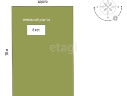 Продается Дачный участок Виктора Бубнова ул, 6  сот., 3500000 рублей