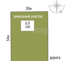 Продается Участок ИЖС Дружбы народов ул, 6.9  сот., 1855000 рублей