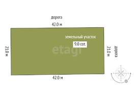 Продается Участок ИЖС Берёзовая улица, 9  сот., 2700000 рублей