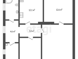 Продается 4-комнатная квартира Ульяновская ул, 110  м², 9999000 рублей