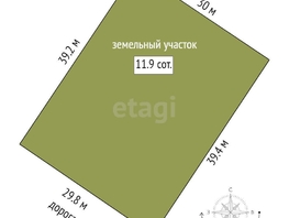 Продается Участок ИЖС линейный 27-й, 11.9  сот., 750000 рублей