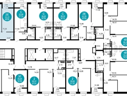 Продается 2-комнатная квартира ЖК 1799, литера 2.1, 45.5  м², 10091900 рублей