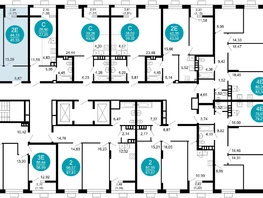 Продается 2-комнатная квартира ЖК 1799, литера 2.1, 45.5  м², 10091900 рублей