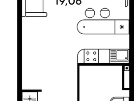 Продается Студия ЖК Малина Парк, дом 1, 25.74  м², 5070000 рублей