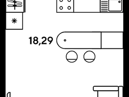 Продается Студия ЖК Малина Парк, дом 2, 24.58  м², 5320000 рублей