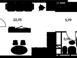 Продается Студия ЖК Культура, дом 1, 36.16  м², 5277410 рублей