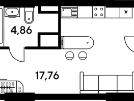 Продается Студия ЖК Малина Парк, дом 4, 24.52  м², 4980000 рублей