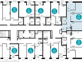 Продается 3-комнатная квартира ЖК 1799, литера 2.3, 82.37  м², 14587727 рублей