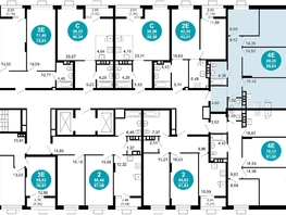 Продается 3-комнатная квартира ЖК 1799, литера 2.3, 85.64  м², 15586480 рублей