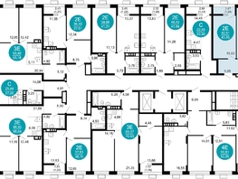 Продается 1-комнатная квартира ЖК 1799, литера 2.1, 43.85  м², 9769780 рублей