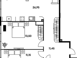 Продается 3-комнатная квартира ЖК Гринсайд, 5.1-5.5, 67.75  м², 9290000 рублей