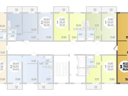 Продается 3-комнатная квартира ЖК Суворовский, литера 5, 82.56  м², 9392544 рублей