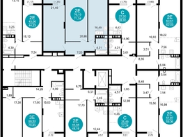 Продается 2-комнатная квартира ЖК 1799, литера 2.1, 71.54  м², 12855738 рублей